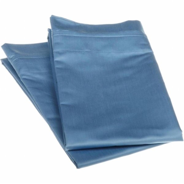 Superior  Egyptian Cotton 1000 Thread Count Solid Pillowcase Set  Standard-Medium Blue 1000SDPC SLMB